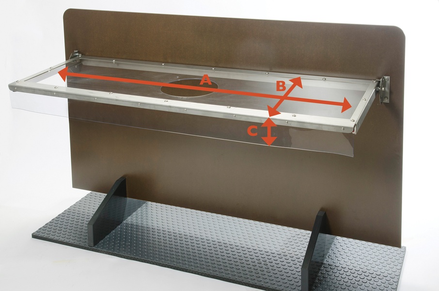 Biggenkap transparant voor maatvoering Transparante UV-bestendige biggenkap neergeklapt
