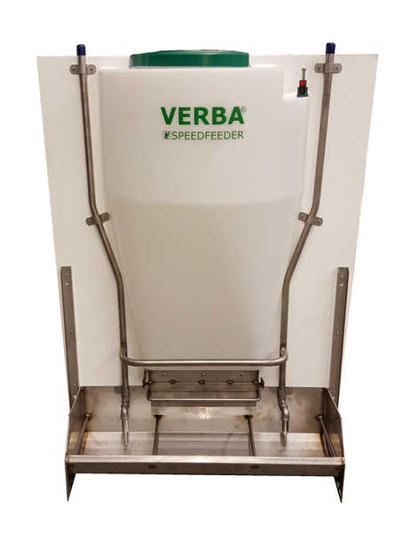 Speedfeeder single met extra vreetvak Extra brede Speedfeeder varkensvoerbak