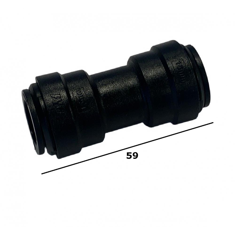 Maatvoering snelkoppeling vloerverwarming 15mm 15mm snelkoppeling vloerverwarming 15mm